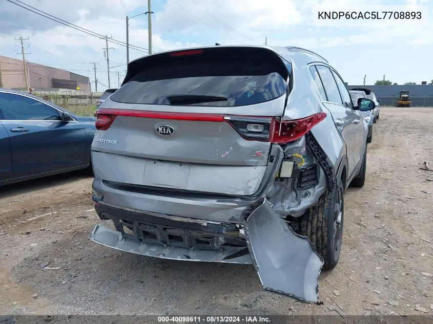 KNDP6CAC5L7708893 2020 Kia Sportage S