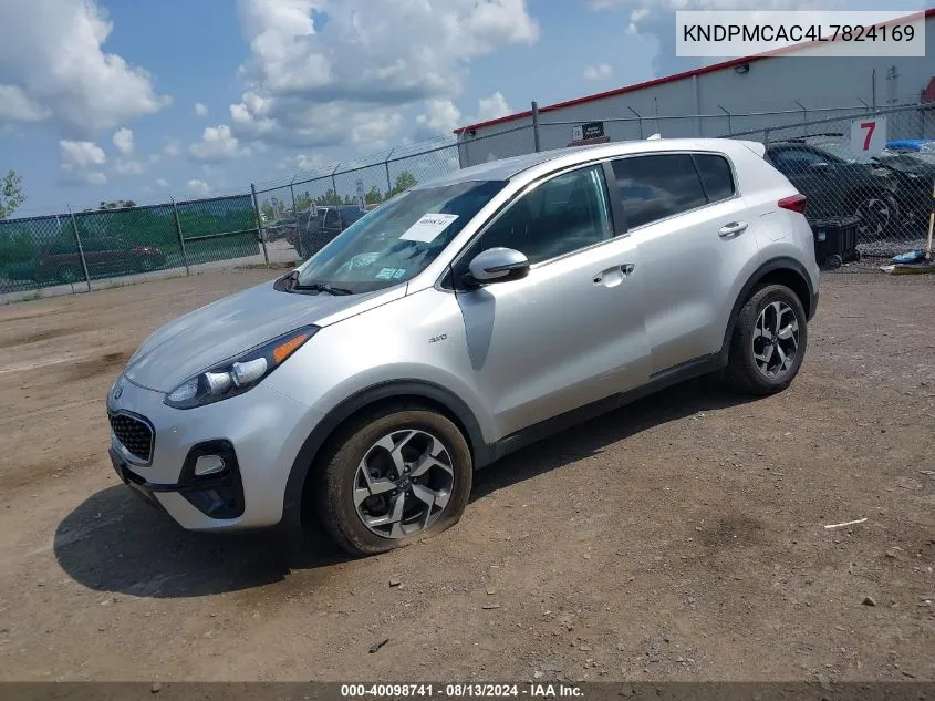 2020 Kia Sportage Lx VIN: KNDPMCAC4L7824169 Lot: 40098741