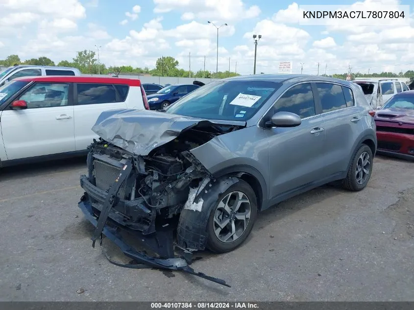 2020 Kia Sportage Lx VIN: KNDPM3AC7L7807804 Lot: 40107384