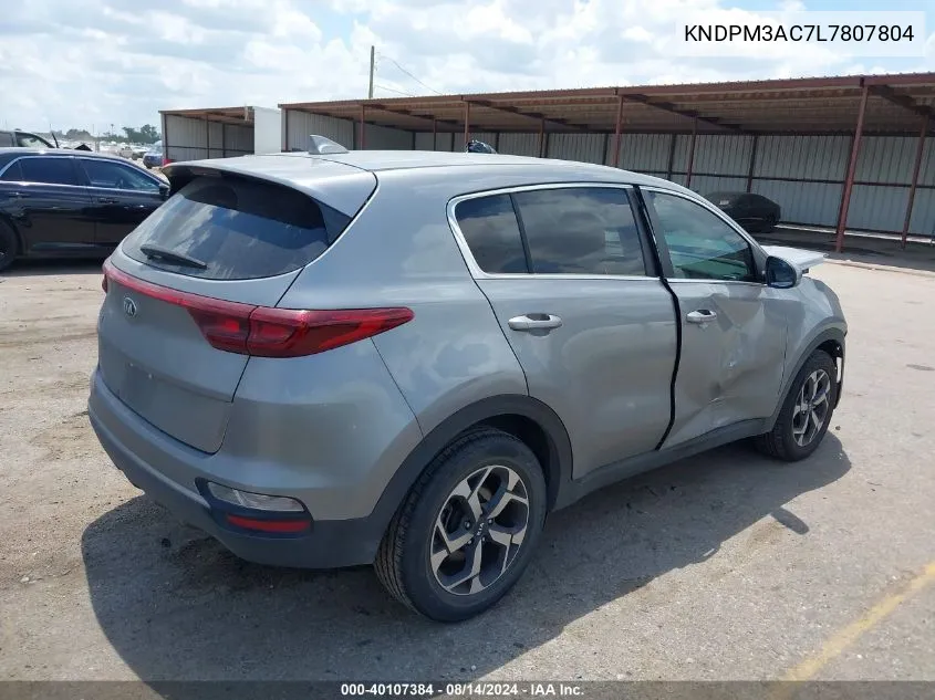 2020 Kia Sportage Lx VIN: KNDPM3AC7L7807804 Lot: 40107384