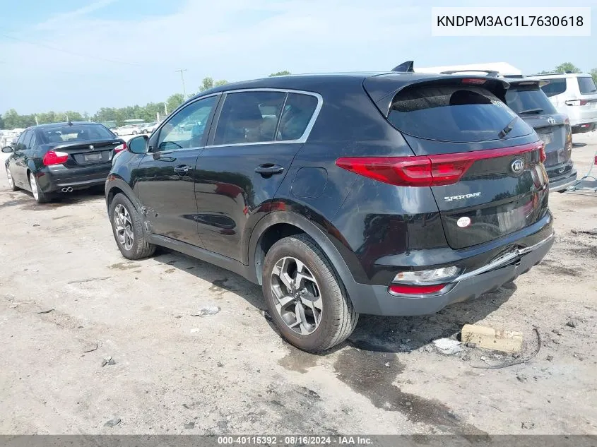 2020 Kia Sportage Lx VIN: KNDPM3AC1L7630618 Lot: 40115392