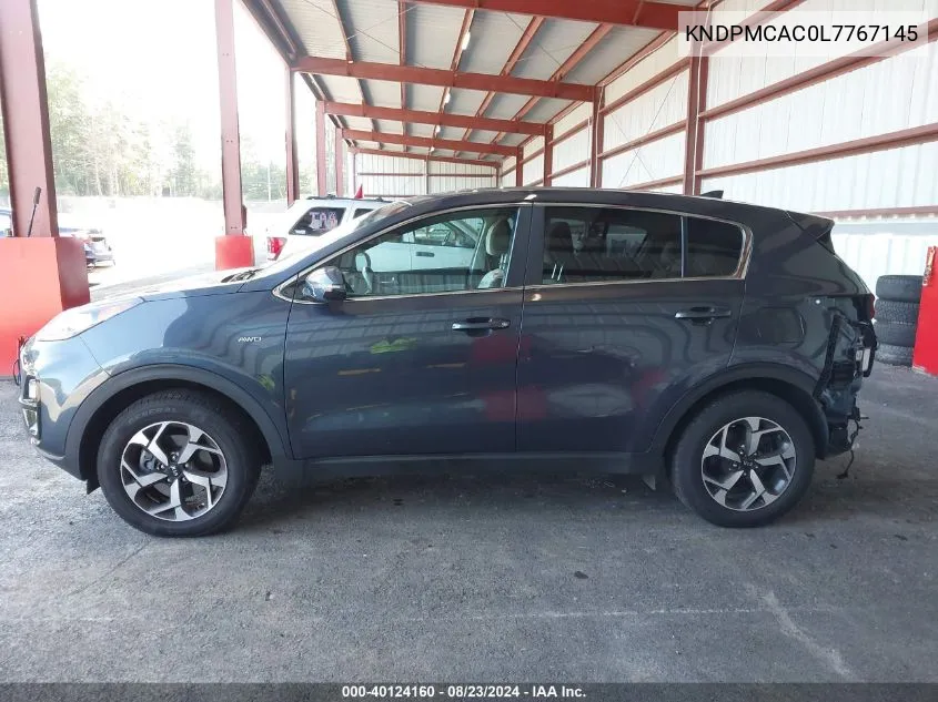 2020 Kia Sportage Lx VIN: KNDPMCAC0L7767145 Lot: 40124160