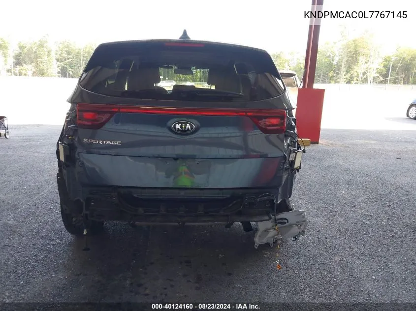 2020 Kia Sportage Lx VIN: KNDPMCAC0L7767145 Lot: 40124160