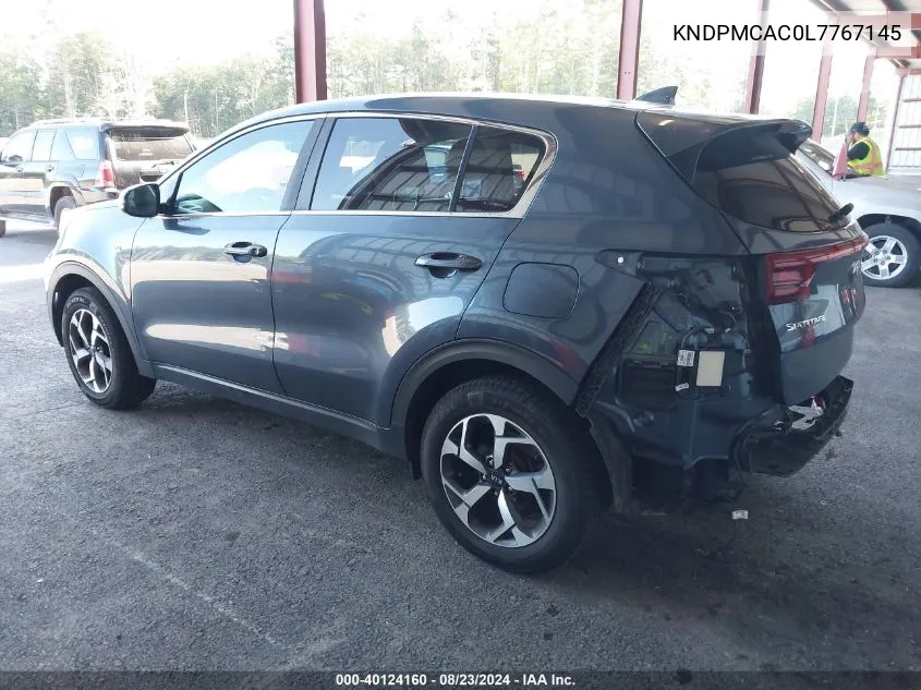 2020 Kia Sportage Lx VIN: KNDPMCAC0L7767145 Lot: 40124160