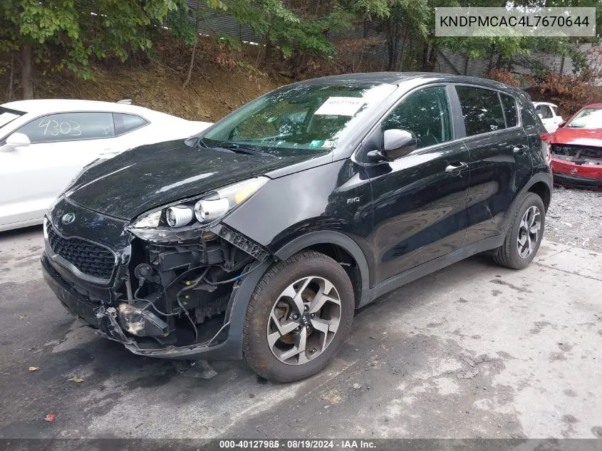 KNDPMCAC4L7670644 2020 Kia Sportage Lx