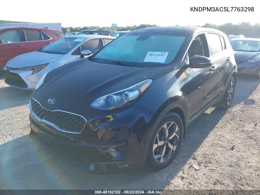 2020 Kia Sportage Lx VIN: KNDPM3AC5L7763298 Lot: 40152102