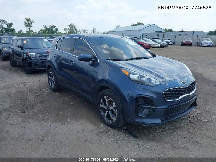 2020 Kia Sportage Lx VIN: KNDPM3ACXL7746528 Lot: 40175105