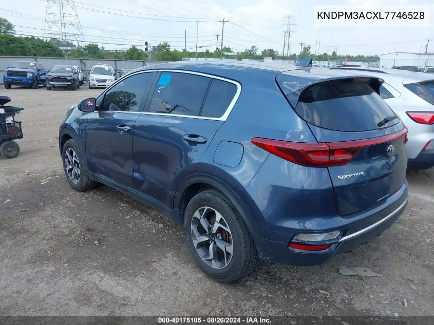 2020 Kia Sportage Lx VIN: KNDPM3ACXL7746528 Lot: 40175105