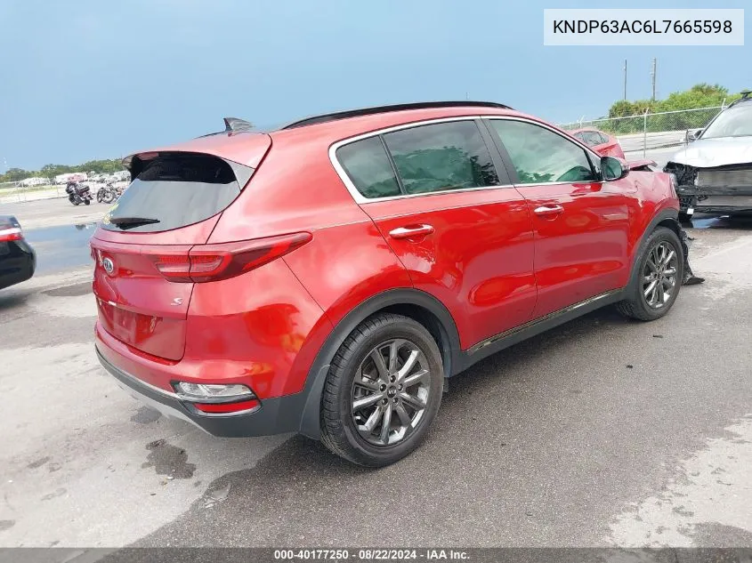 2020 Kia Sportage S VIN: KNDP63AC6L7665598 Lot: 40177250