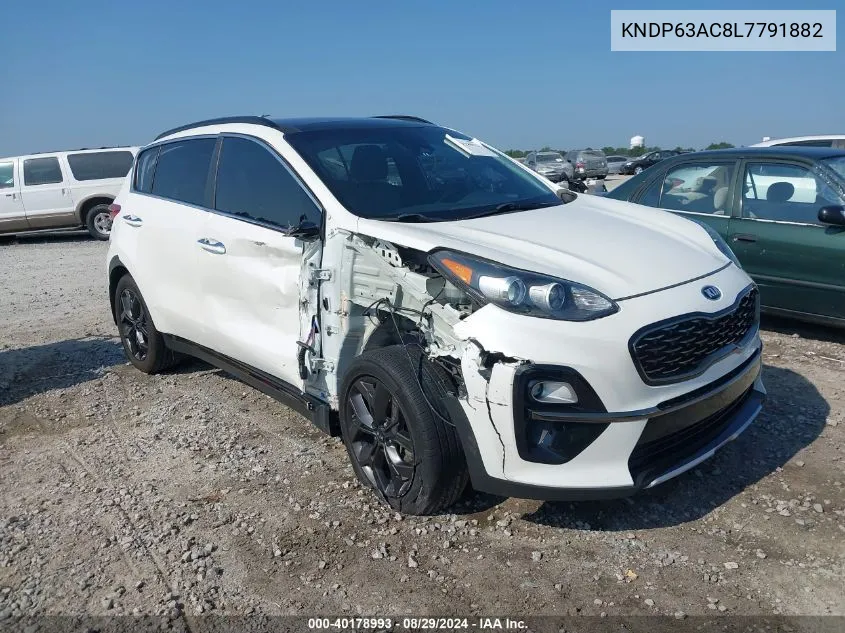 2020 Kia Sportage S VIN: KNDP63AC8L7791882 Lot: 40178993