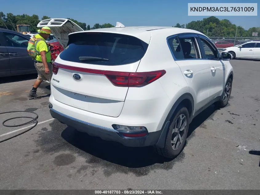 2020 Kia Sportage Lx VIN: KNDPM3AC3L7631009 Lot: 40187703