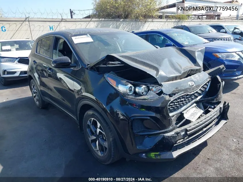 2020 Kia Sportage Lx VIN: KNDPM3ACXL7759456 Lot: 40190910