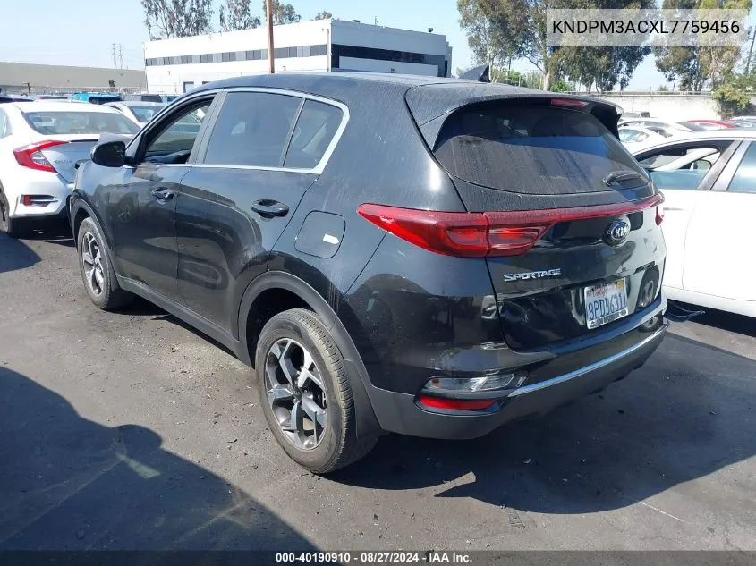 2020 Kia Sportage Lx VIN: KNDPM3ACXL7759456 Lot: 40190910