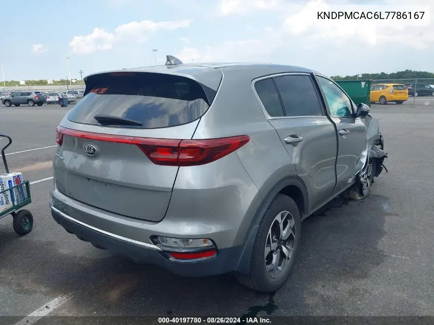 2020 Kia Sportage Lx VIN: KNDPMCAC6L7786167 Lot: 40197780