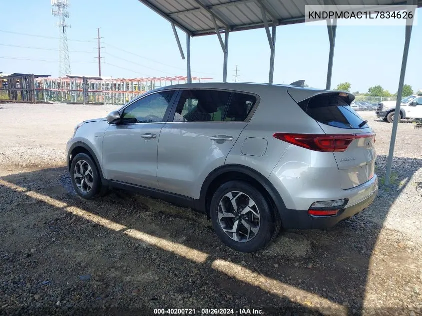 KNDPMCAC1L7834626 2020 Kia Sportage Lx