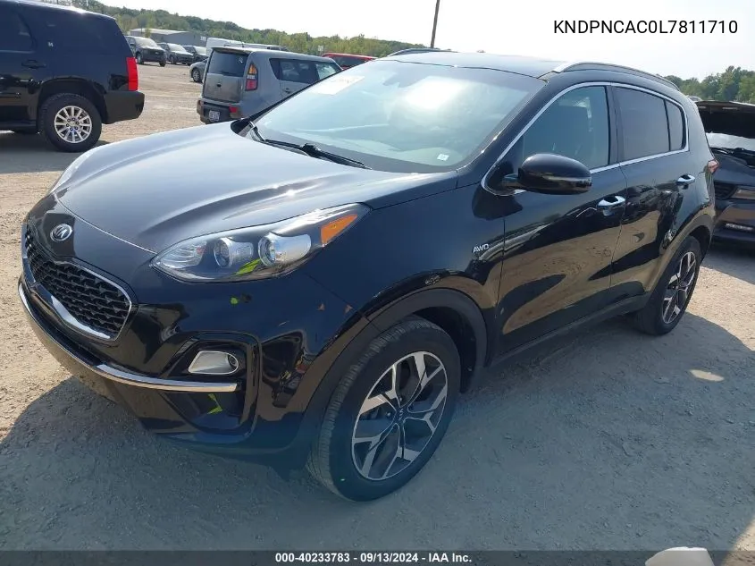 2020 Kia Sportage Ex VIN: KNDPNCAC0L7811710 Lot: 40233783