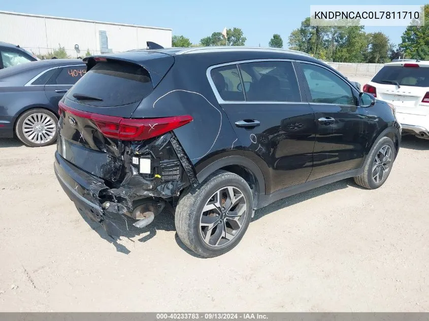 2020 Kia Sportage Ex VIN: KNDPNCAC0L7811710 Lot: 40233783