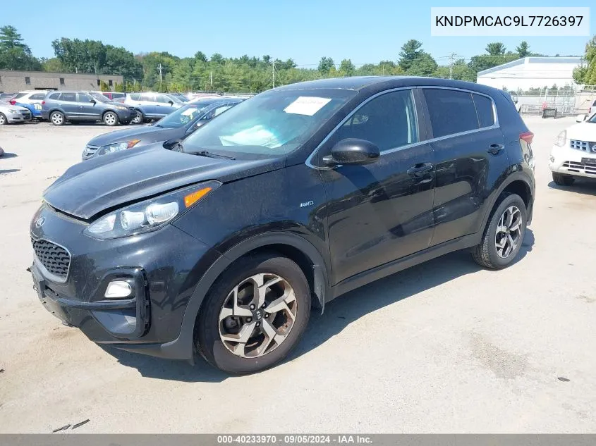 2020 Kia Sportage Lx VIN: KNDPMCAC9L7726397 Lot: 40233970