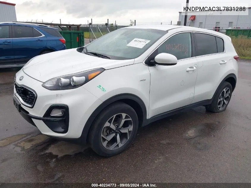 2020 Kia Sportage Lx VIN: KNDPMCAC3L7831288 Lot: 40234773