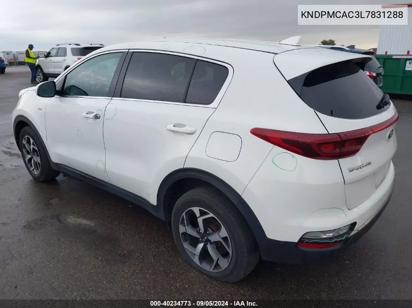 KNDPMCAC3L7831288 2020 Kia Sportage Lx