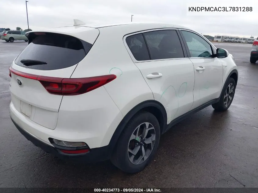 KNDPMCAC3L7831288 2020 Kia Sportage Lx