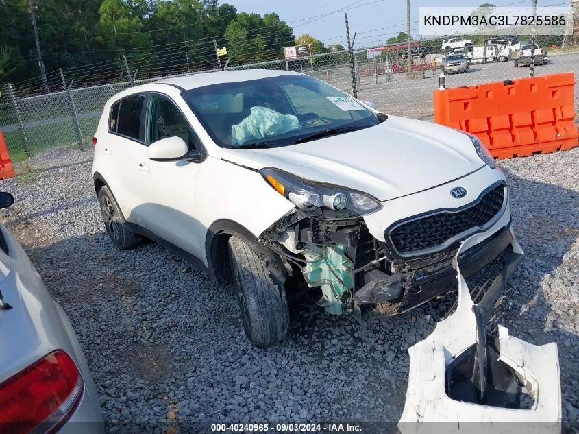 2020 Kia Sportage Lx VIN: KNDPM3AC3L7825586 Lot: 40240965