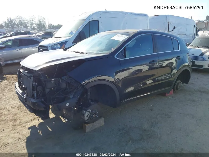 KNDP63AC3L7685291 2020 Kia Sportage S