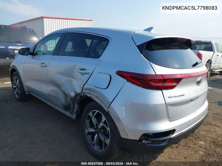 2020 Kia Sportage Lx VIN: KNDPMCAC5L7798083 Lot: 40247508