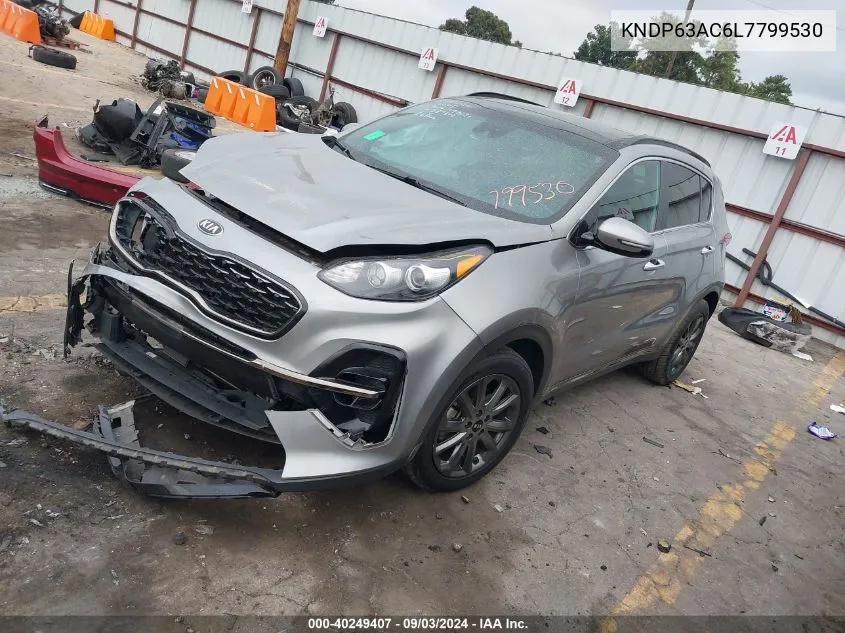 2020 Kia Sportage S VIN: KNDP63AC6L7799530 Lot: 40249407