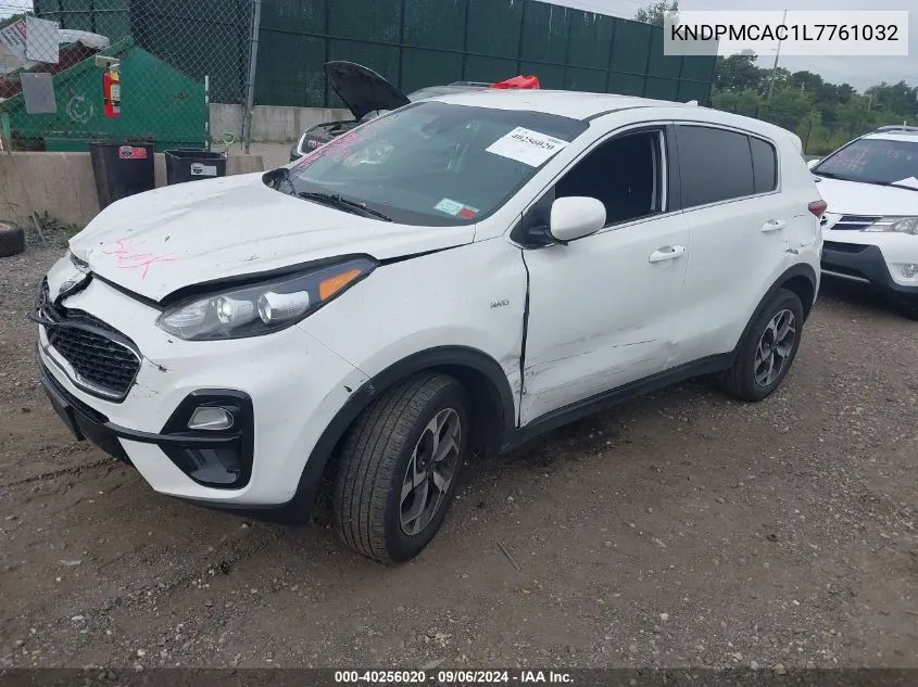 2020 Kia Sportage Lx VIN: KNDPMCAC1L7761032 Lot: 40256020