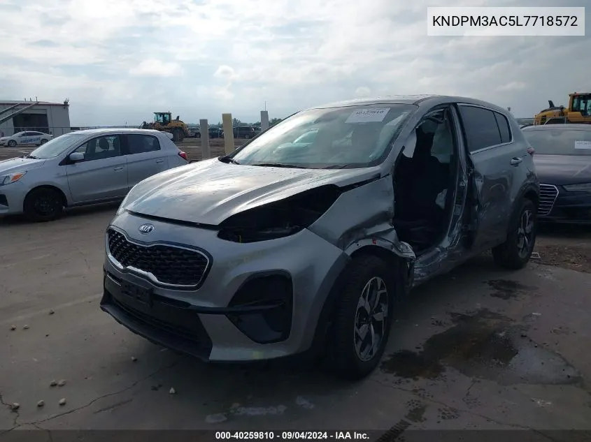 2020 Kia Sportage Lx VIN: KNDPM3AC5L7718572 Lot: 40259810