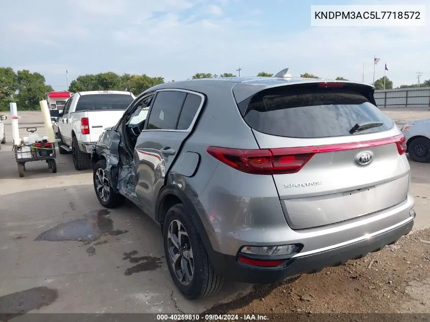 2020 Kia Sportage Lx VIN: KNDPM3AC5L7718572 Lot: 40259810