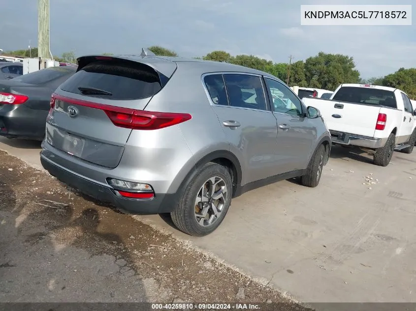 2020 Kia Sportage Lx VIN: KNDPM3AC5L7718572 Lot: 40259810