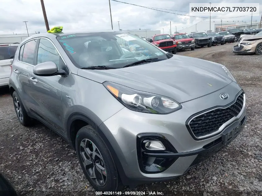 2020 Kia Sportage Lx VIN: KNDPMCAC7L7703720 Lot: 40261149