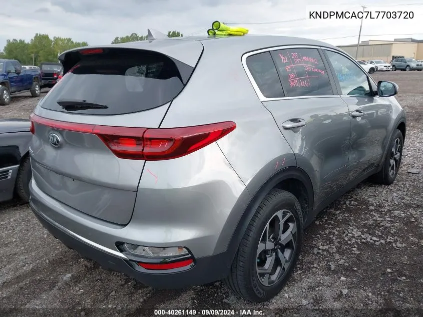 2020 Kia Sportage Lx VIN: KNDPMCAC7L7703720 Lot: 40261149