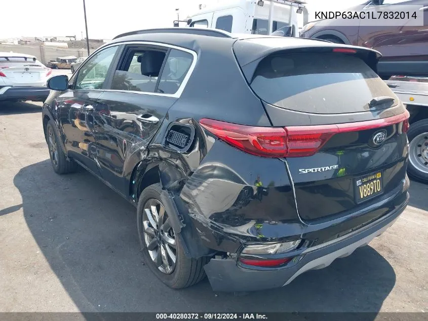 2020 Kia Sportage S VIN: KNDP63AC1L7832014 Lot: 40280372