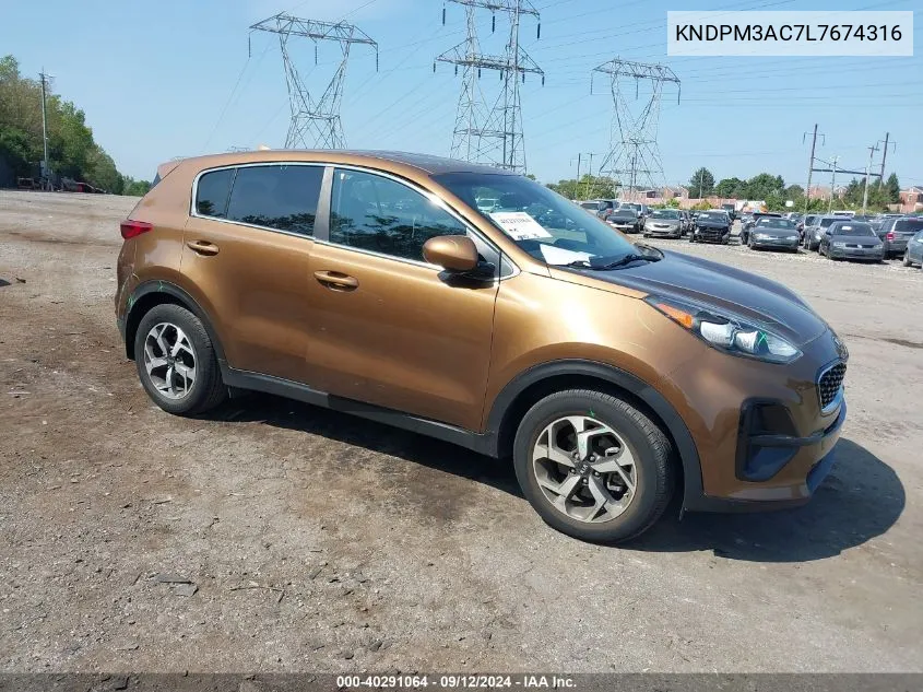 2020 Kia Sportage Lx VIN: KNDPM3AC7L7674316 Lot: 40291064