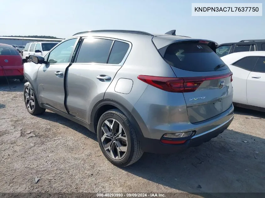 2020 Kia Sportage Ex VIN: KNDPN3AC7L7637750 Lot: 40293993