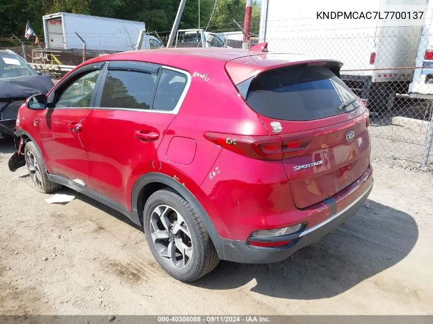 KNDPMCAC7L7700137 2020 Kia Sportage Lx