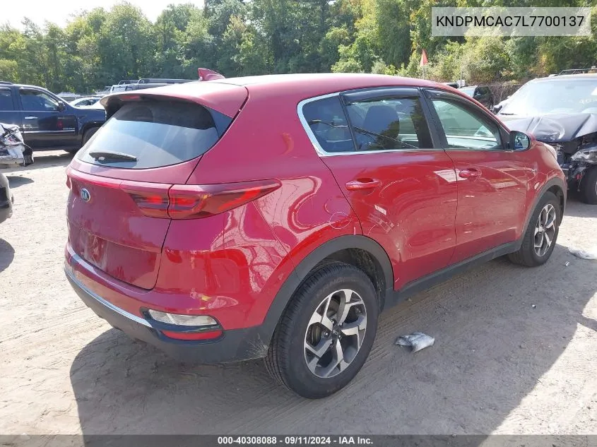 KNDPMCAC7L7700137 2020 Kia Sportage Lx