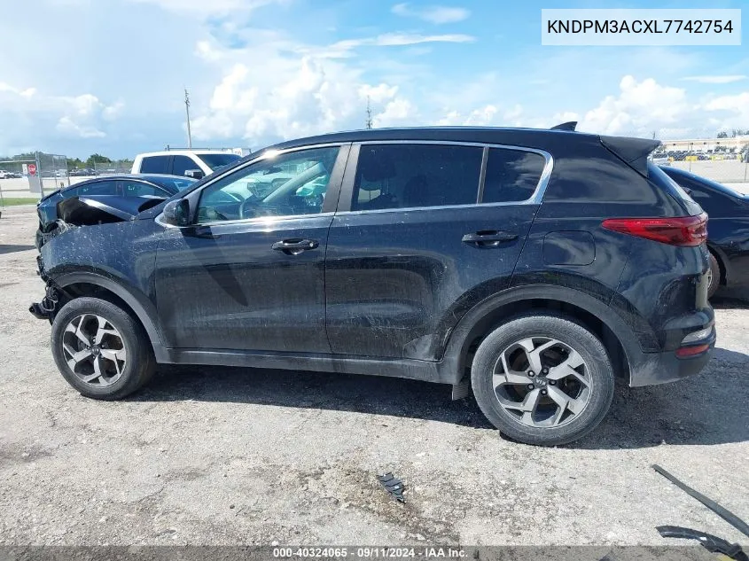 2020 Kia Sportage Lx VIN: KNDPM3ACXL7742754 Lot: 40324065