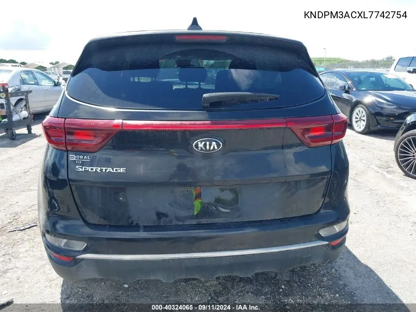 2020 Kia Sportage Lx VIN: KNDPM3ACXL7742754 Lot: 40324065