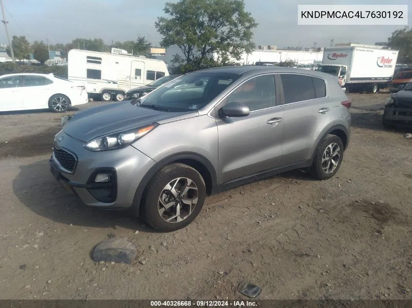 KNDPMCAC4L7630192 2020 Kia Sportage Lx