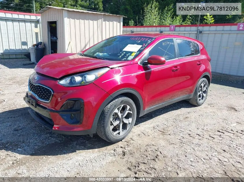 2020 Kia Sportage Lx VIN: KNDPM3AC9L7812096 Lot: 40333997