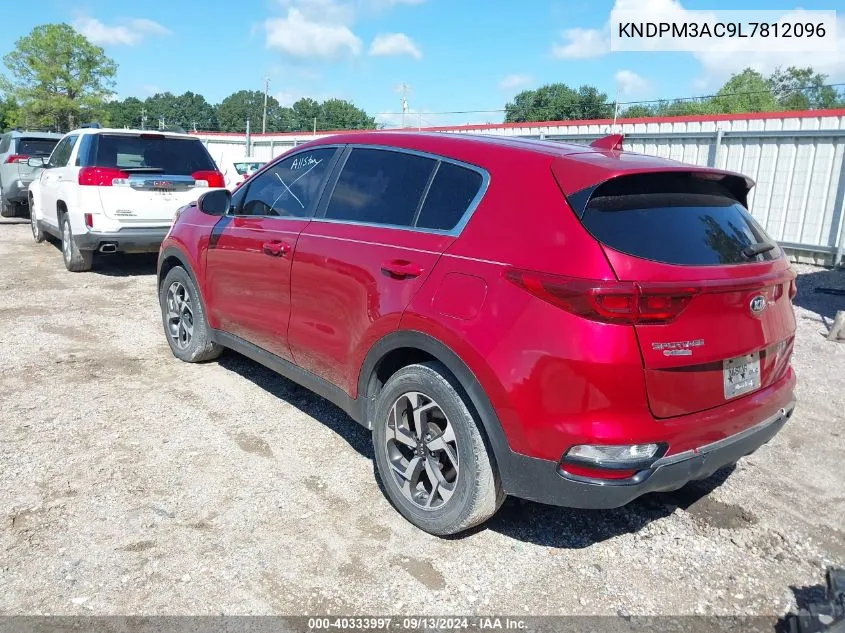 2020 Kia Sportage Lx VIN: KNDPM3AC9L7812096 Lot: 40333997