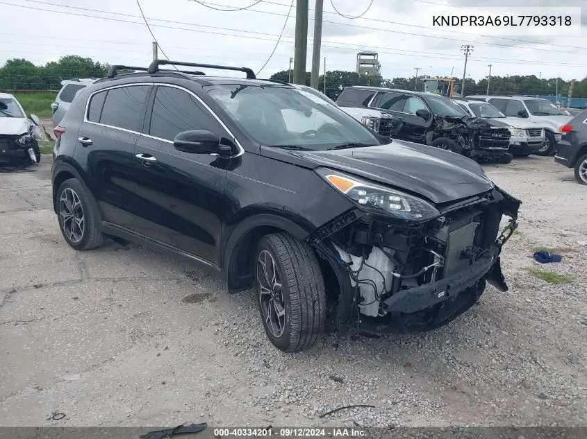 KNDPR3A69L7793318 2020 Kia Sportage Sx Turbo