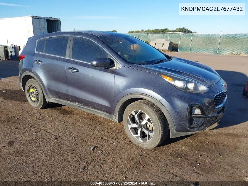 2020 Kia Sportage Lx VIN: KNDPMCAC2L7677432 Lot: 40336943