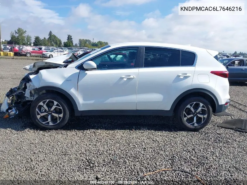 KNDPMCAC6L7646216 2020 Kia Sportage Lx