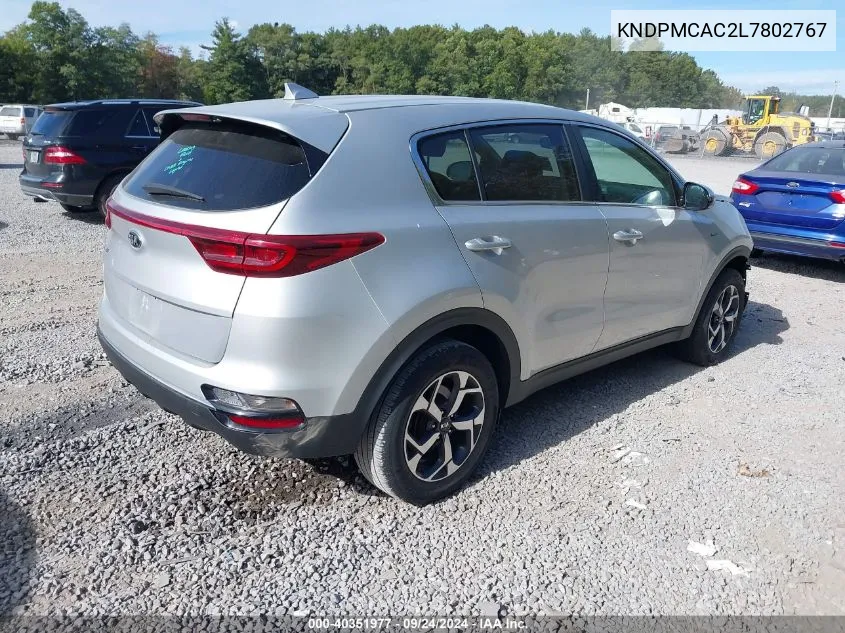 2020 Kia Sportage Lx VIN: KNDPMCAC2L7802767 Lot: 40351977