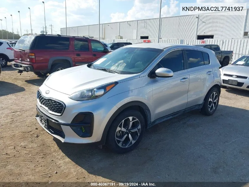 2020 Kia Sportage Lx VIN: KNDPM3AC2L7741937 Lot: 40367191